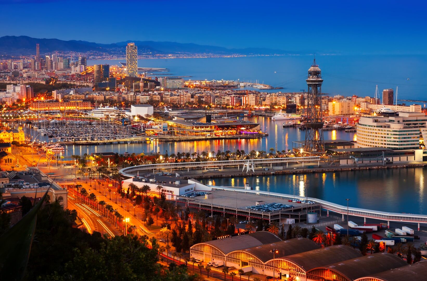 port-in-barcelona-during-evening-spain